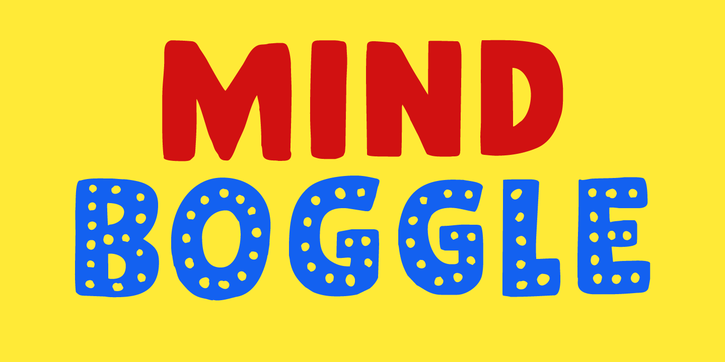 Beispiel einer Mind Boggle-Schriftart #5